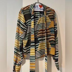 Designer blouse with tie